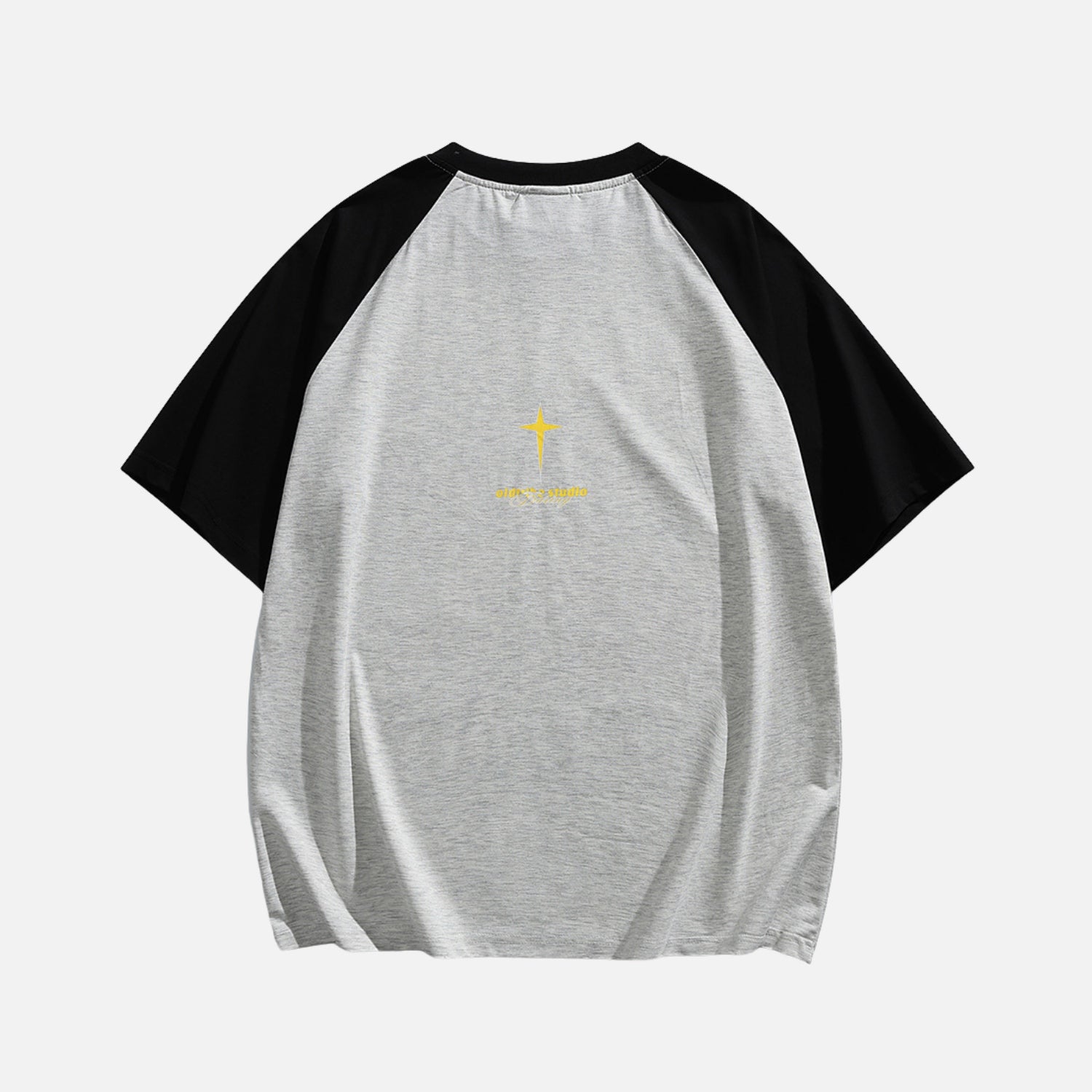Colorblock Contrast Raglan Graphic Tee