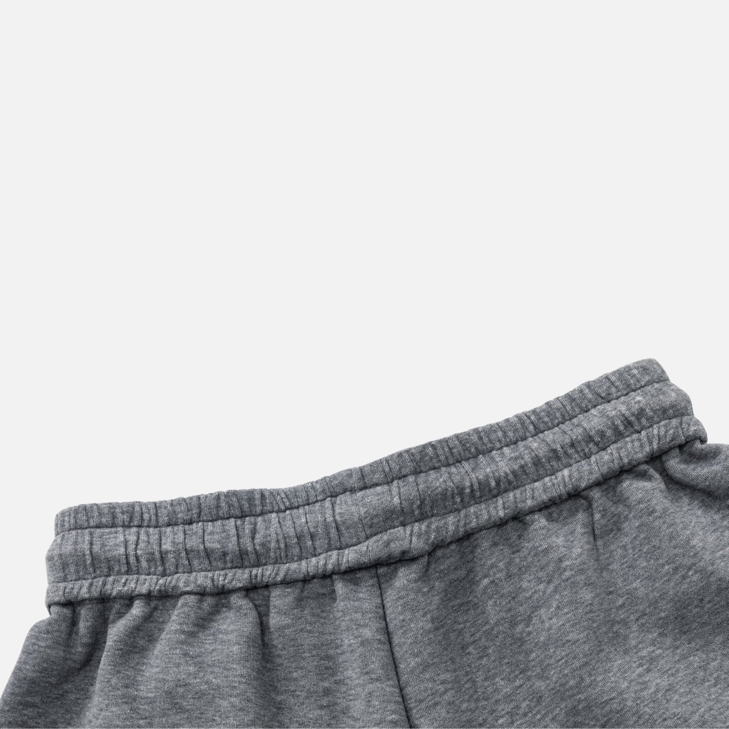 Contrast Drawstring Pleated Sweat Shorts