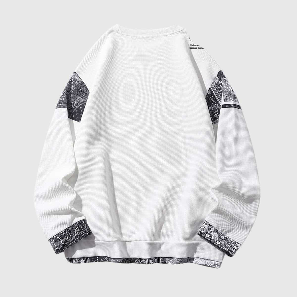 Retro Patterned Sweatshirt