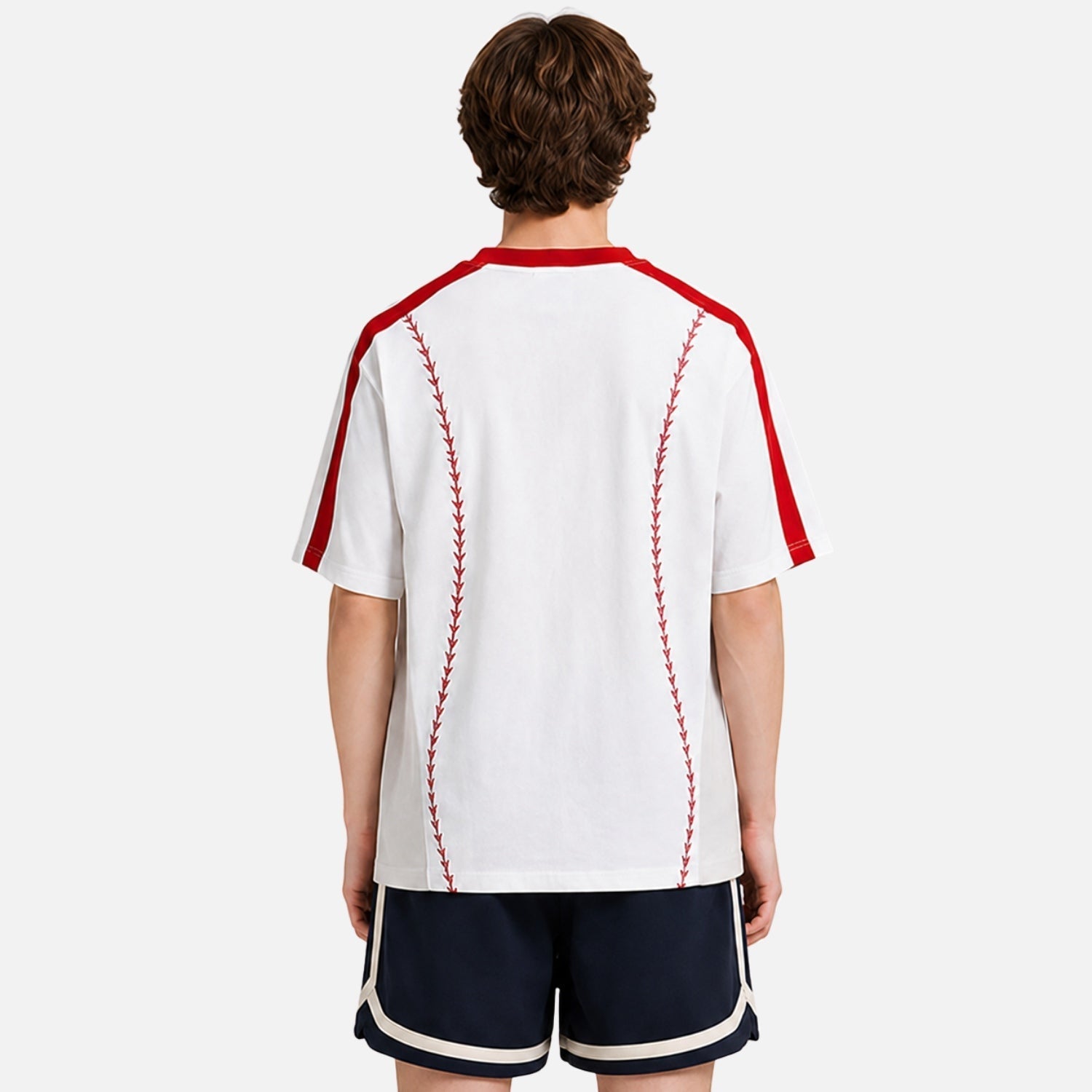 Colorblock "Baseball" Cotton Tee