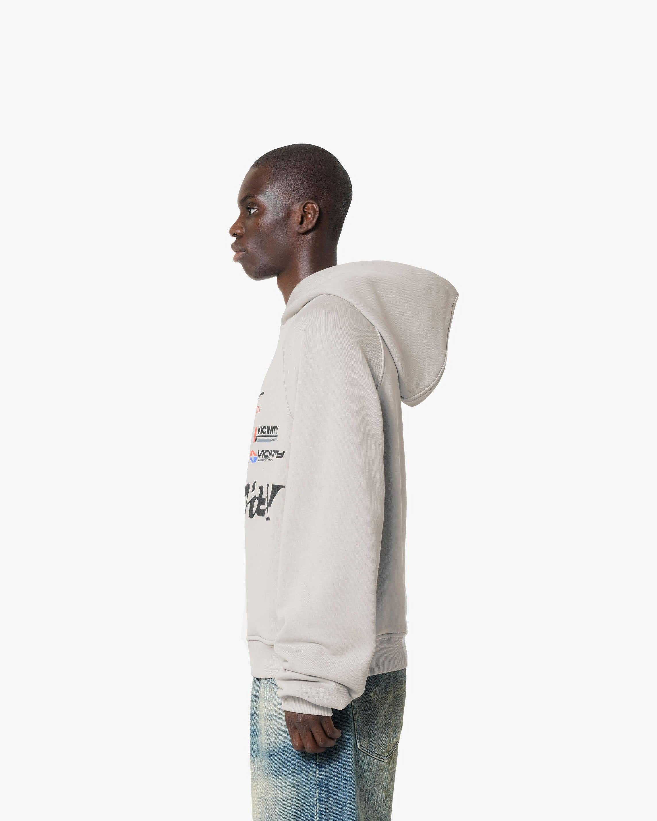 RACING LOGOS HOODIE GREY