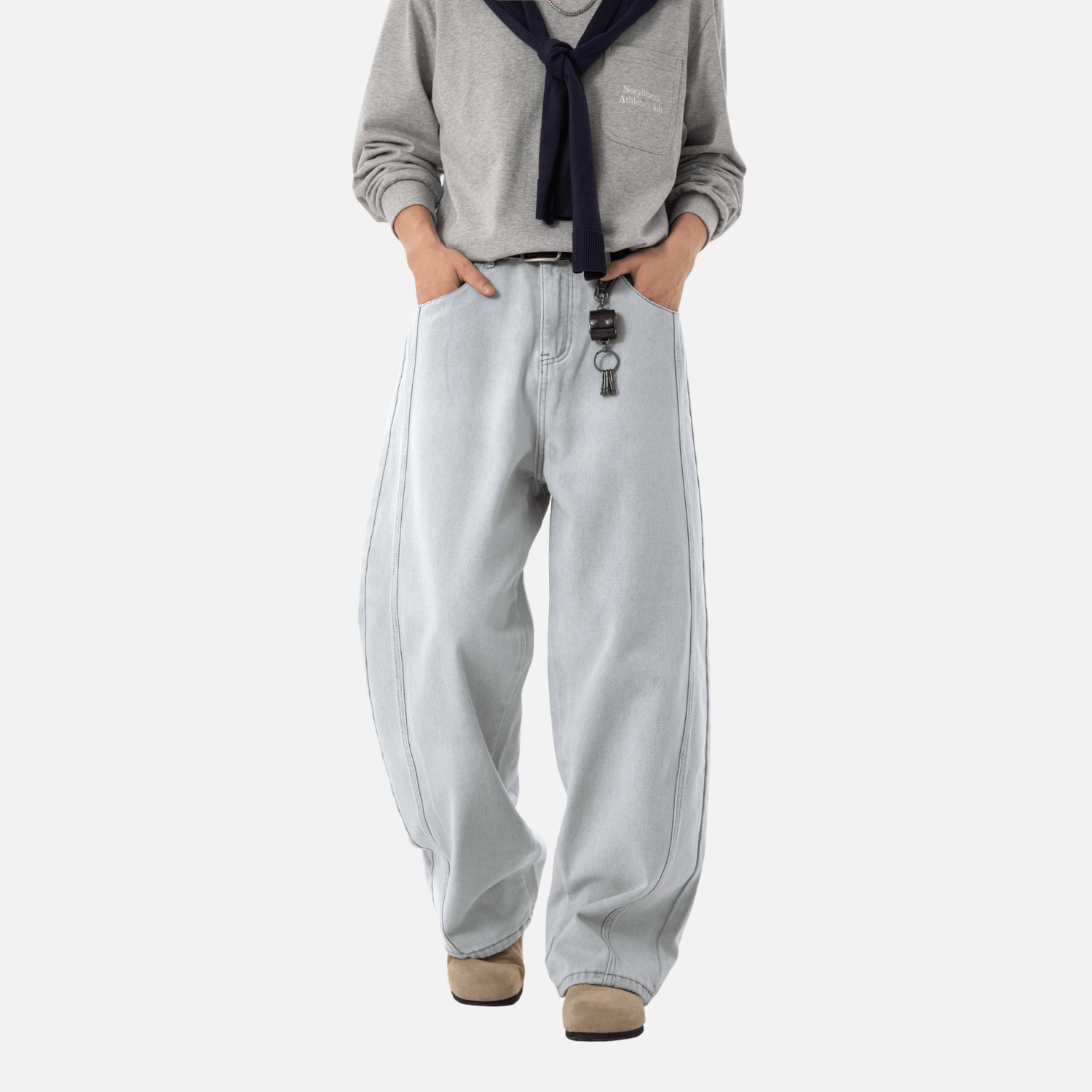Vintage Washed Baggy Jeans