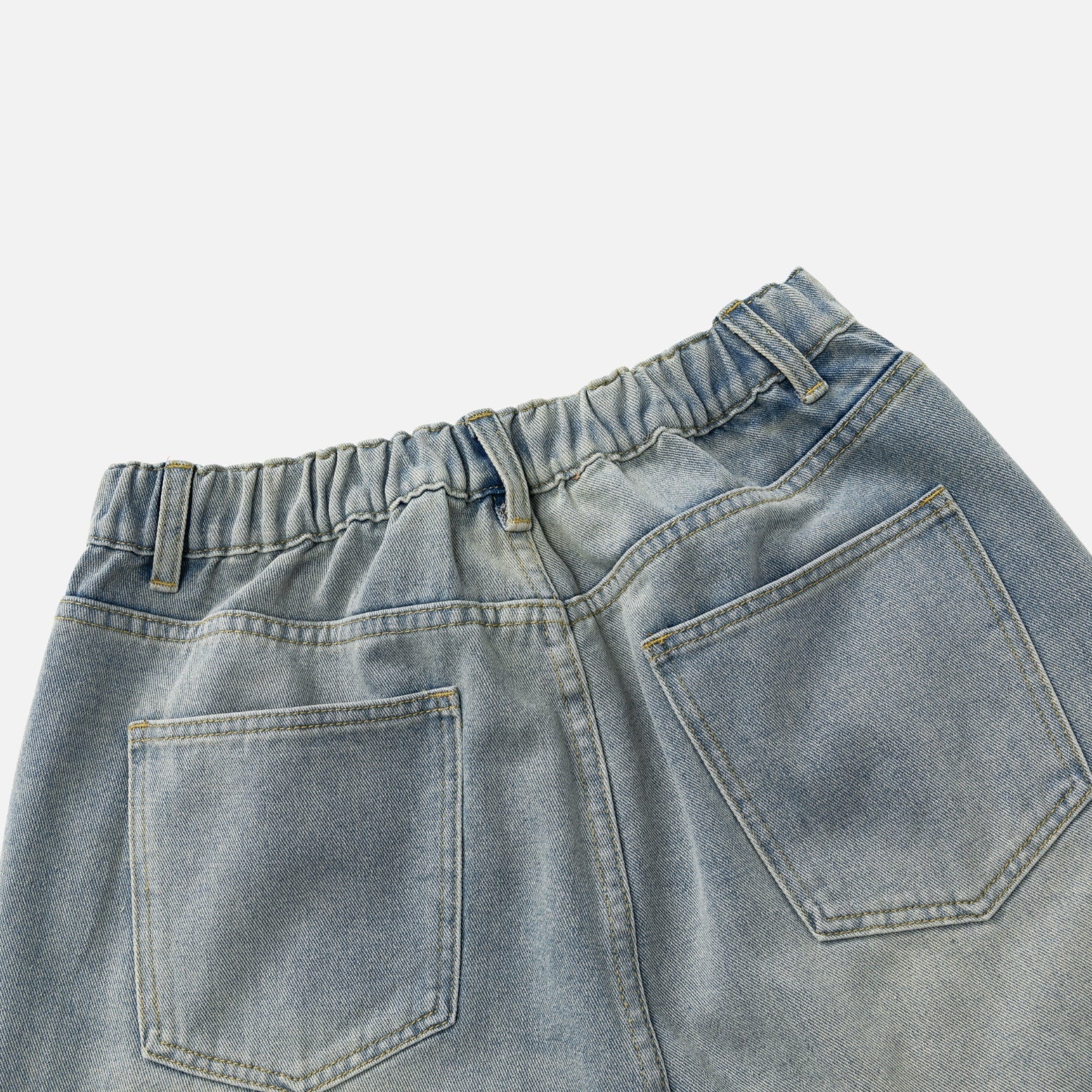 Vintage Washed Denim Shorts