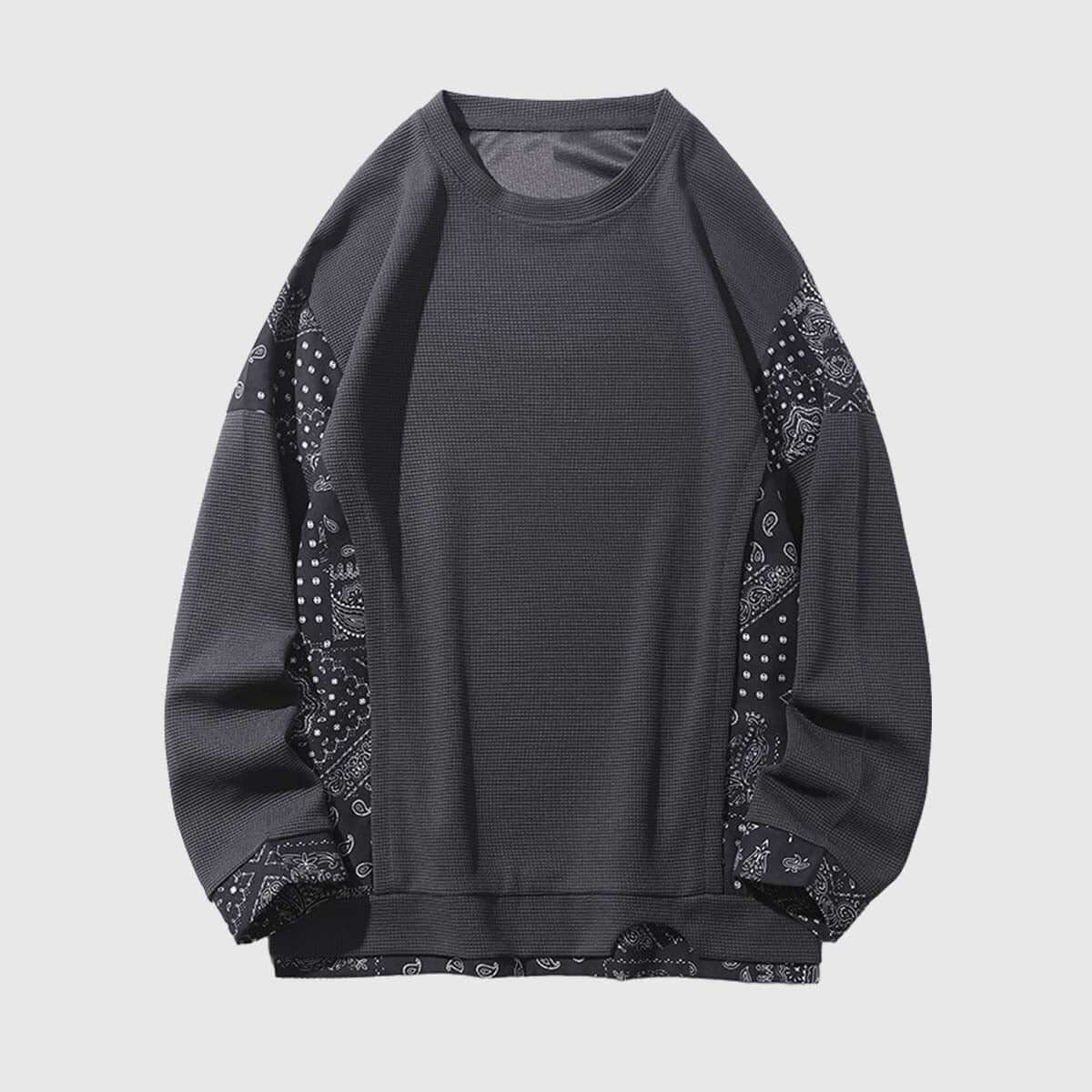 Retro Patterned Sweatshirt