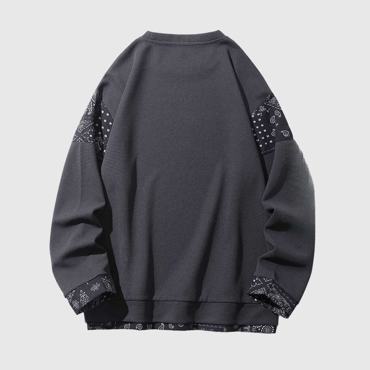Retro Patterned Sweatshirt