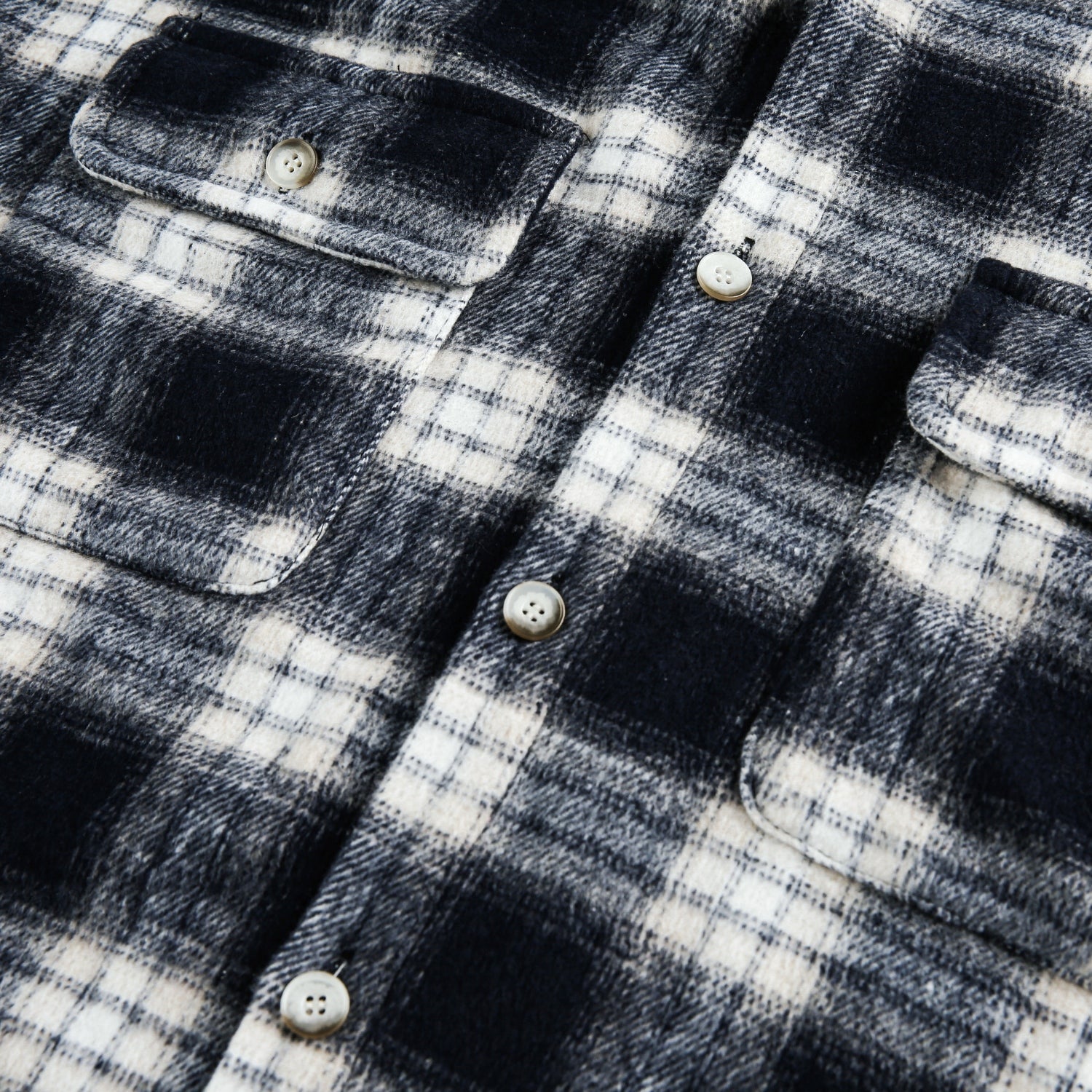 Colorblock Brushed Plaid Hoodie Shirt