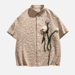Textured Floral Shirt