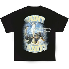 Saint Vanity Renaissance Art Back Print Tee - Black