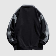 Colorblock Quarter-Zip Sweatshirt