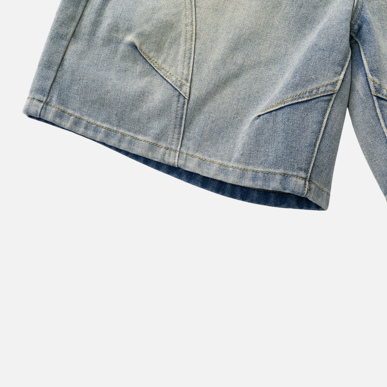 Vintage Washed Denim Shorts