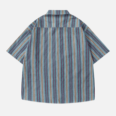 Summer Vintage Striped Shirt