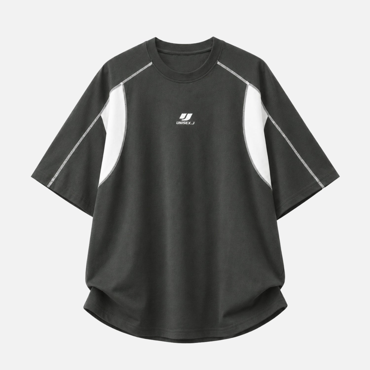 Colorblock Embroidered Cotton T-Shirt