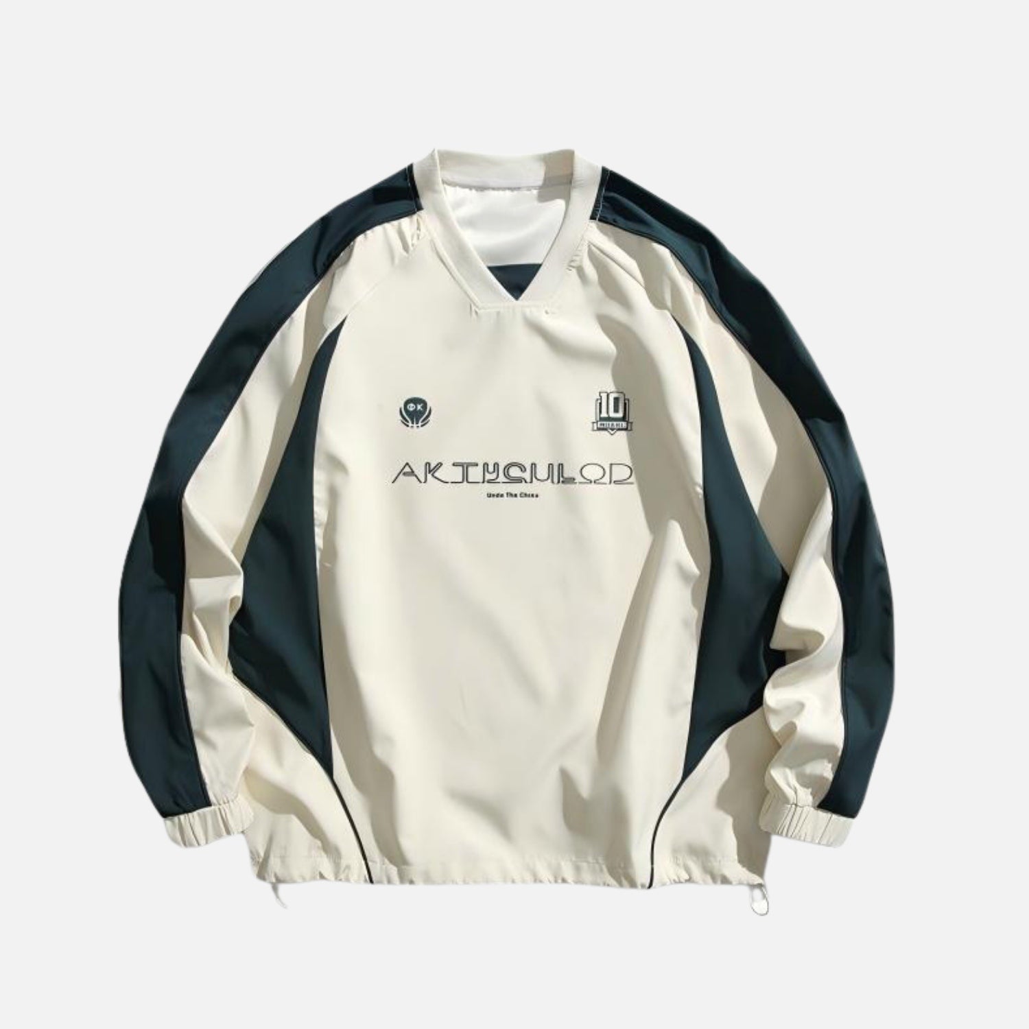 Japanese Colorblock Baseball Sweatshirt