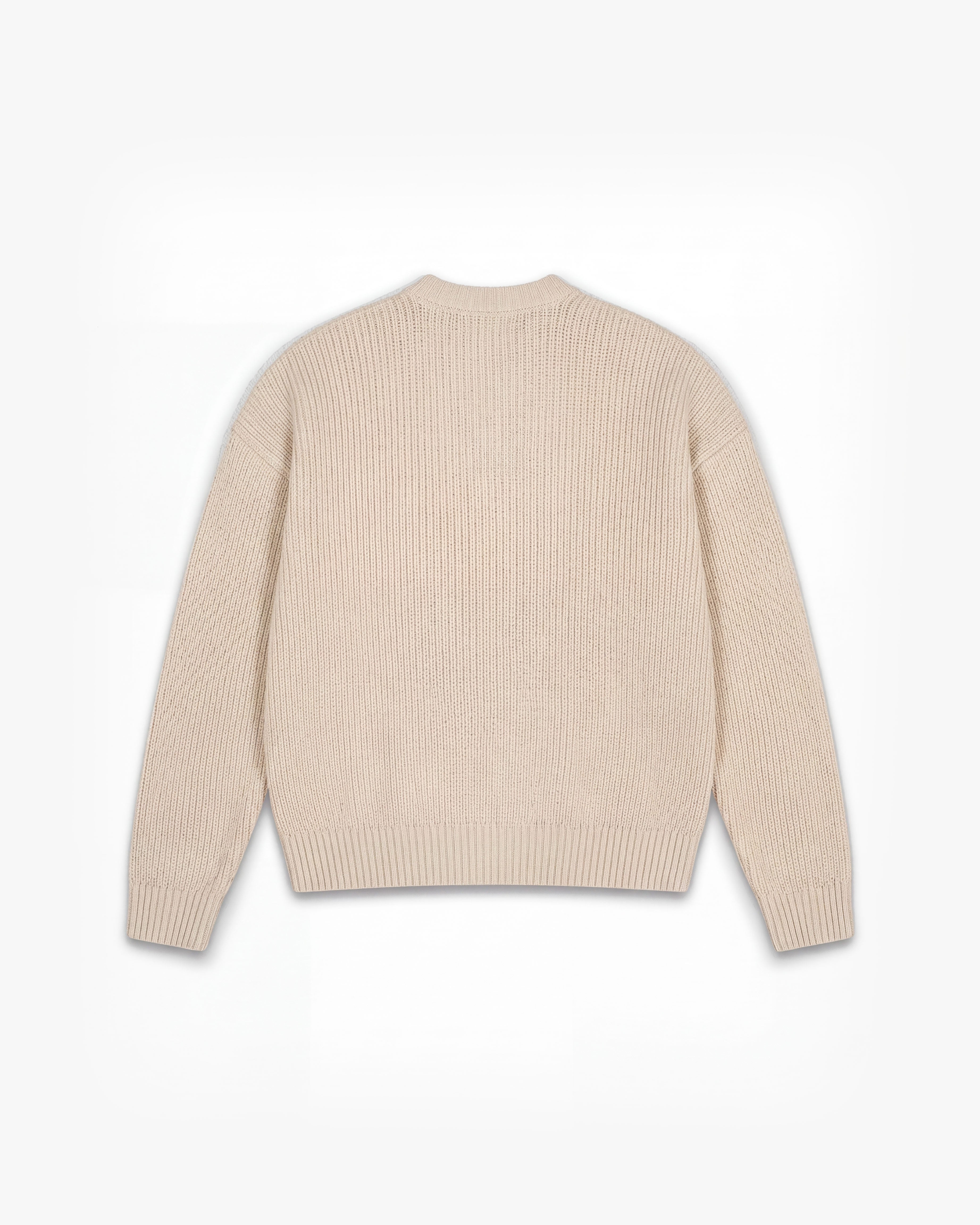V-LOGO KNITWEAR BEIGE