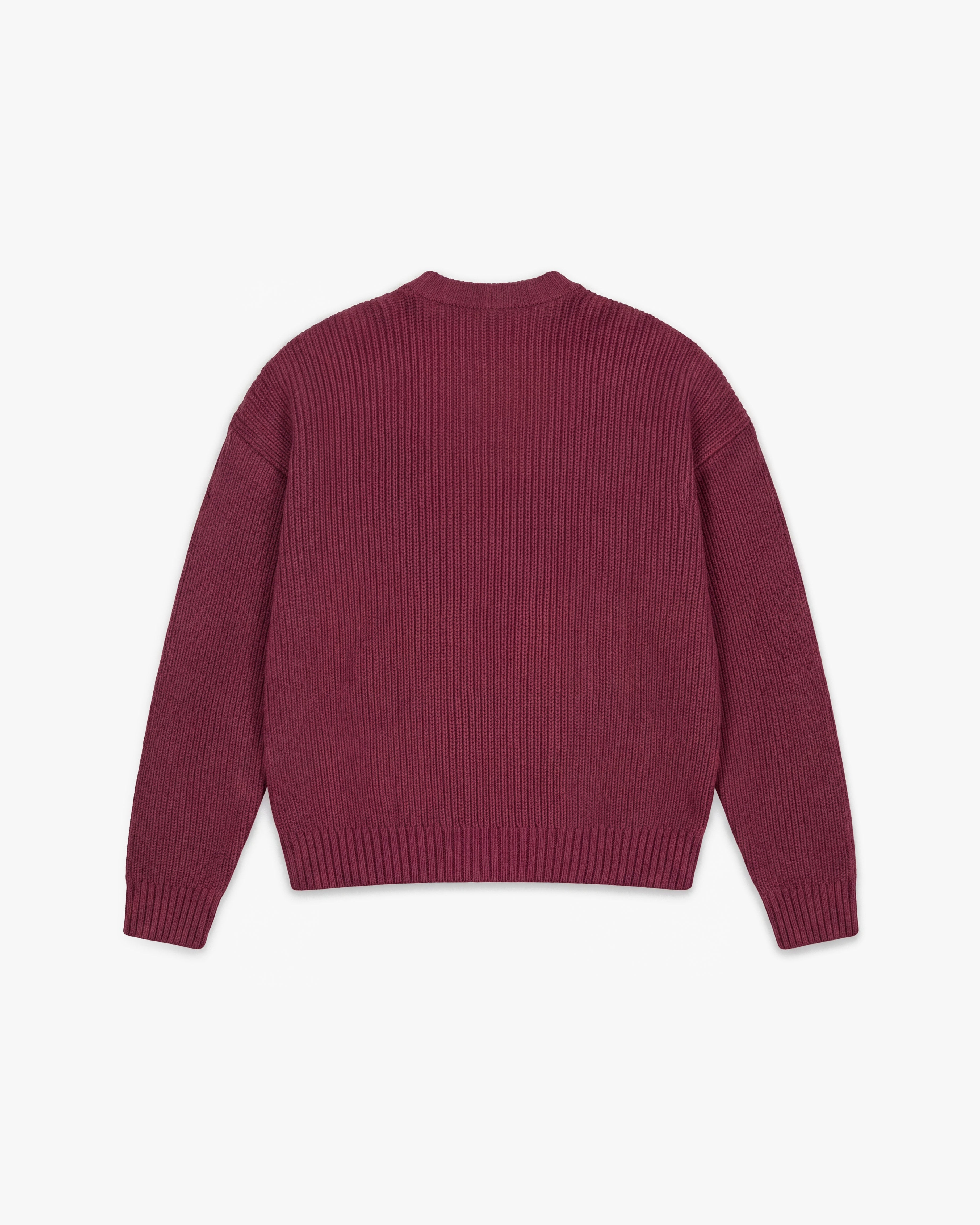 V-LOGO KNITWEAR DARK CHERRY