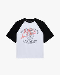 BICOLOR PUBLIC INSTITUTE TEE BLACK/WHITE