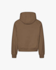 INSIDE OUT HOODIE CHOCOLATE BROWN