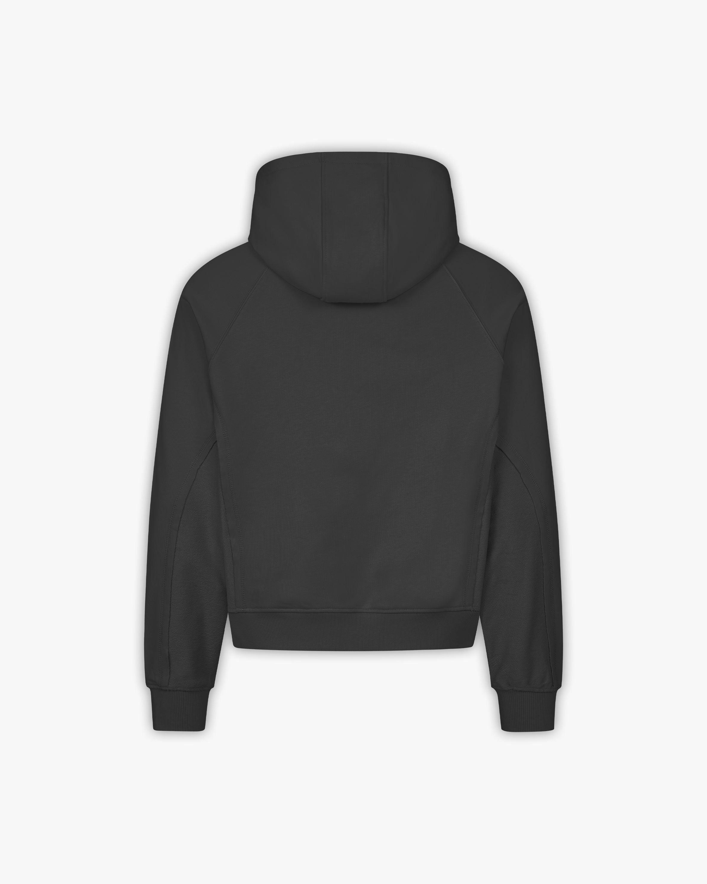 INSIDE OUT ZIP HOODIE ASH GREY