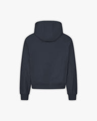 INSIDE OUT ZIP HOODIE NAVY