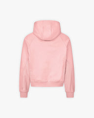 INSIDE OUT ZIP HOODIE PINK