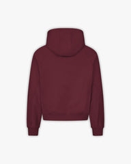 INSIDE OUT HOODIE WINE RED
