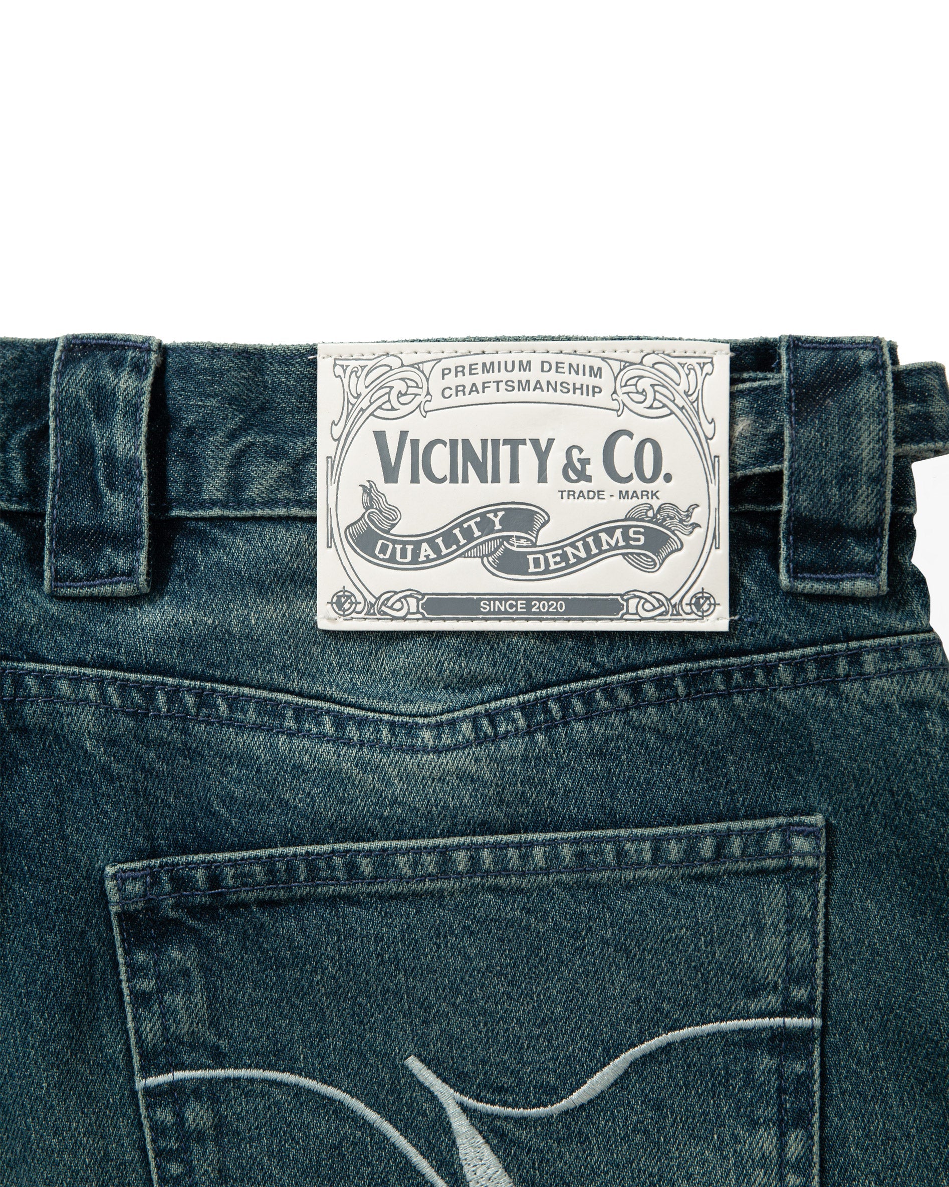 WILD SOUTH DENIM JORTS LAKE