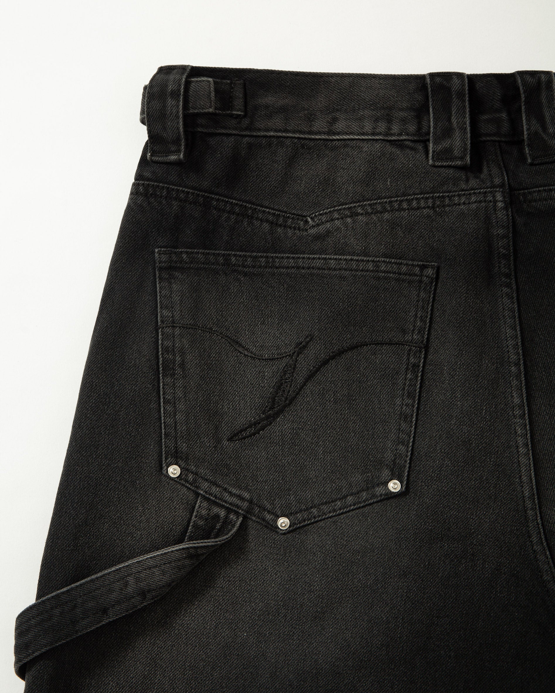 WILD SOUTH DENIM JORTS COAL