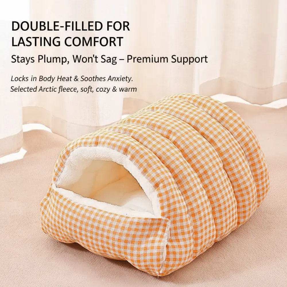 Cozy Cave Pet Bed for Security & Warmth