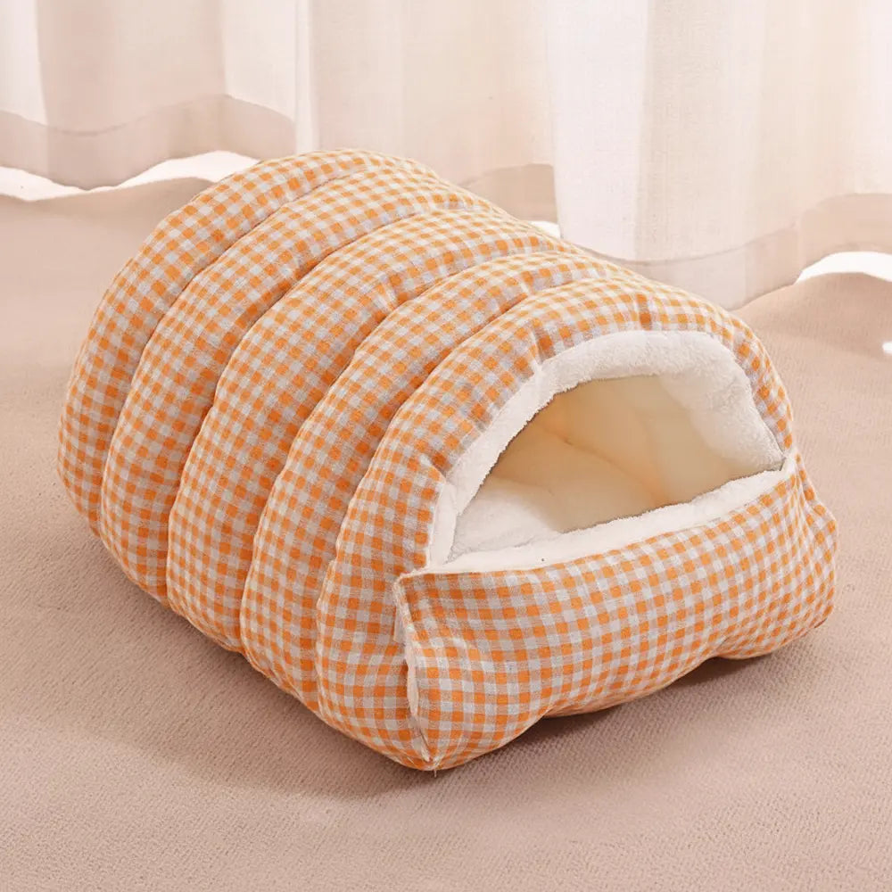 Cozy Cave Pet Bed for Security & Warmth