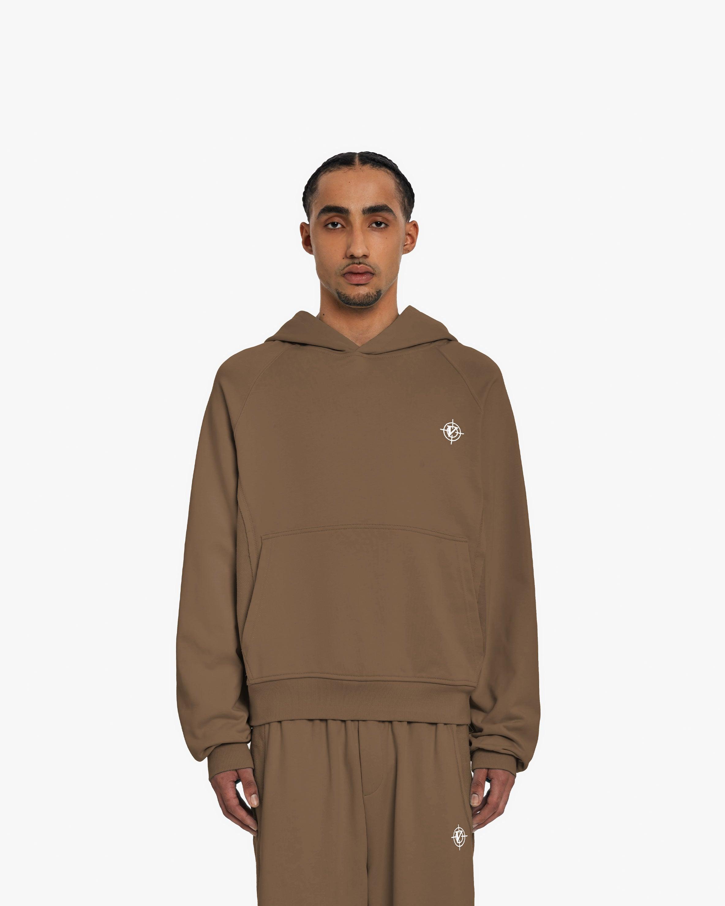 INSIDE OUT HOODIE CHOCOLATE BROWN