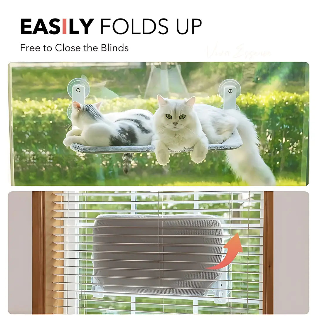 Secure & Stylish Cat Window Perch Hammock