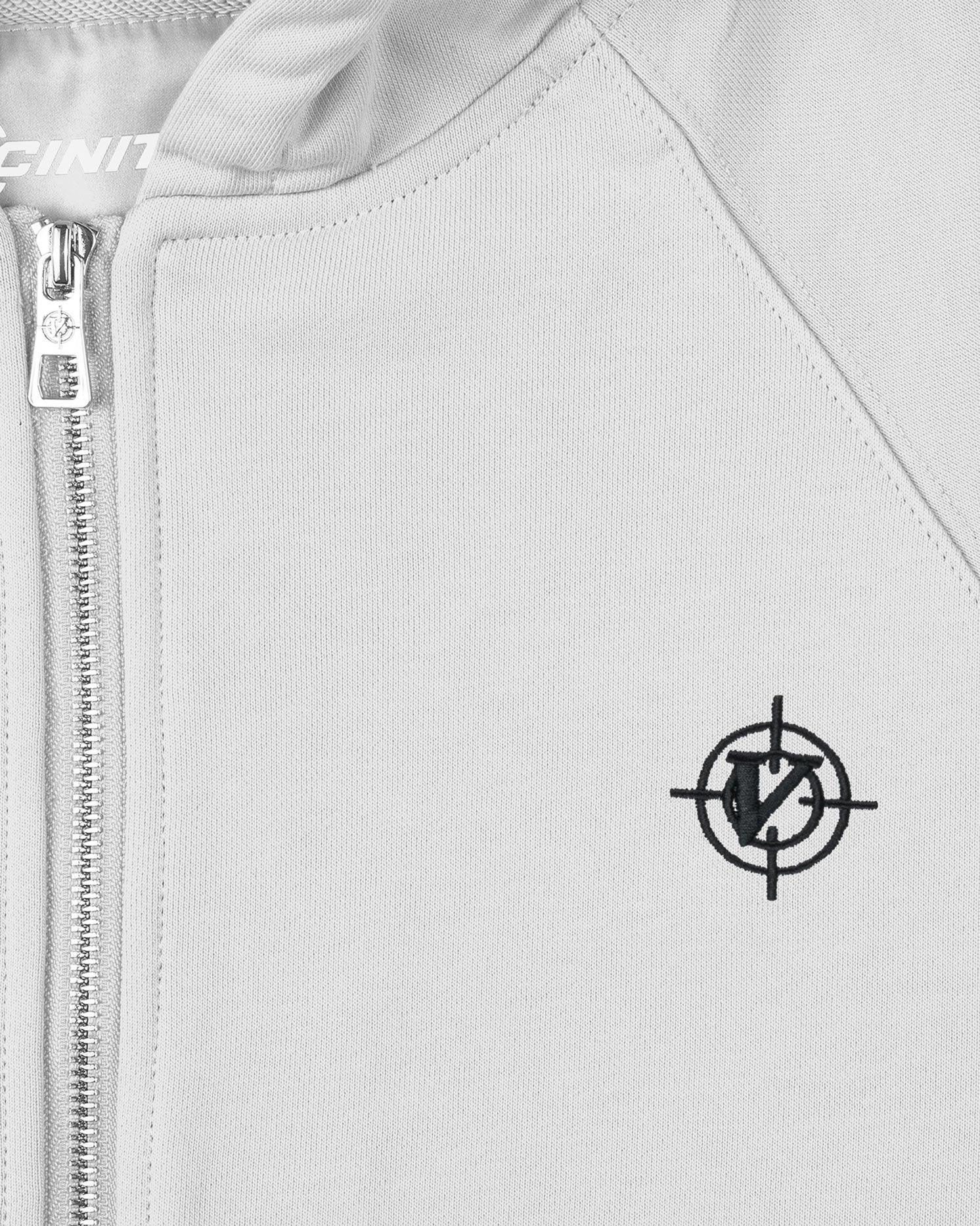 INSIDE OUT ZIP HOODIE LIGHT GREY