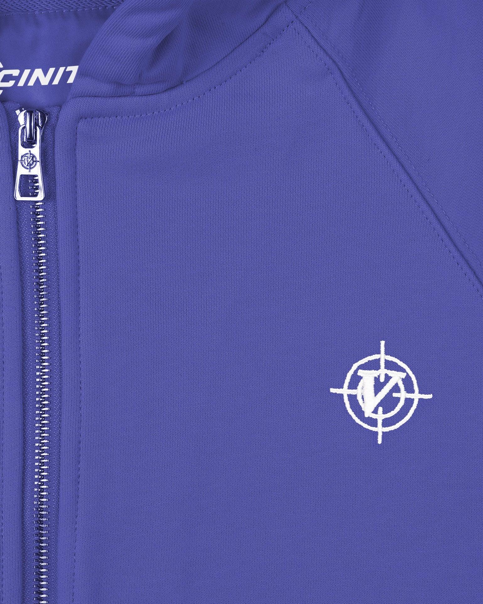 INSIDE OUT ZIP HOODIE OCEAN BLUE