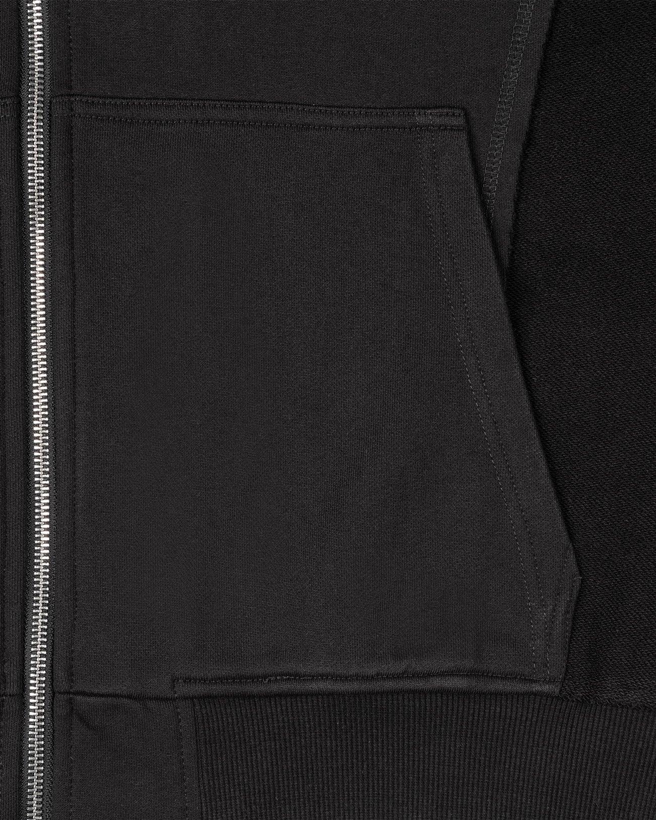 INSIDE OUT ZIP HOODIE BLACK