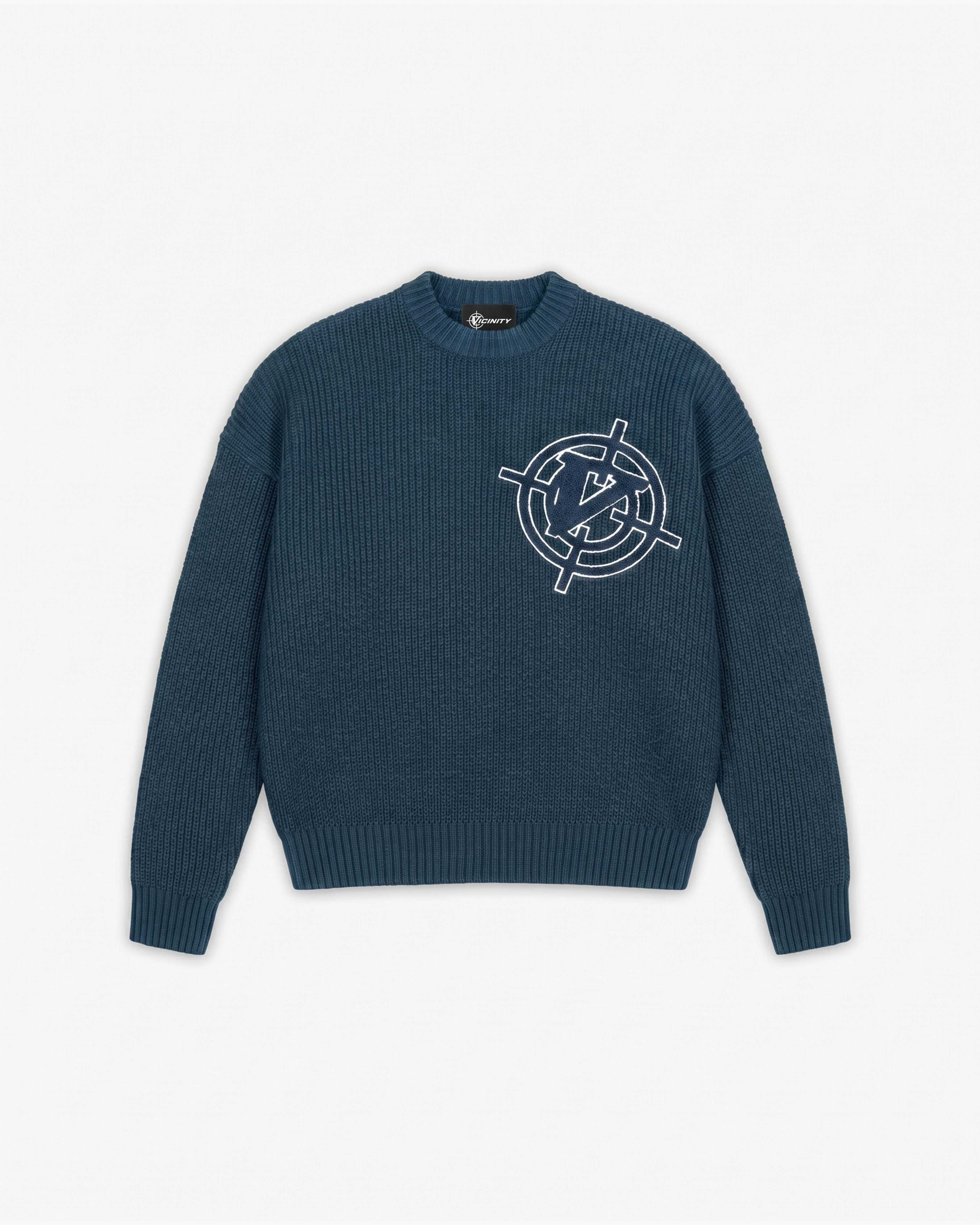 V-LOGO KNITWEAR MIDNIGHT BLUE