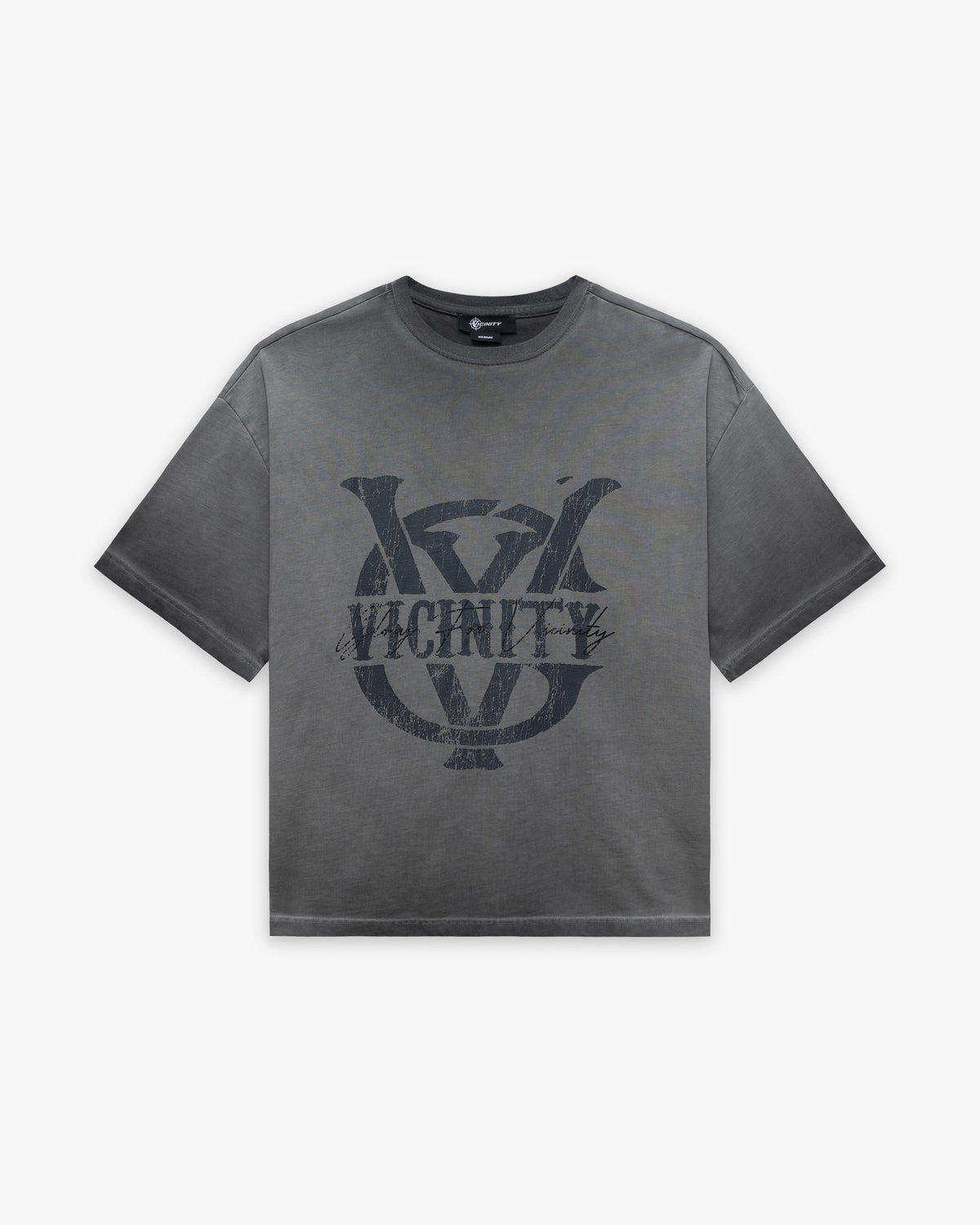 INITIALS TEE DARK GREY