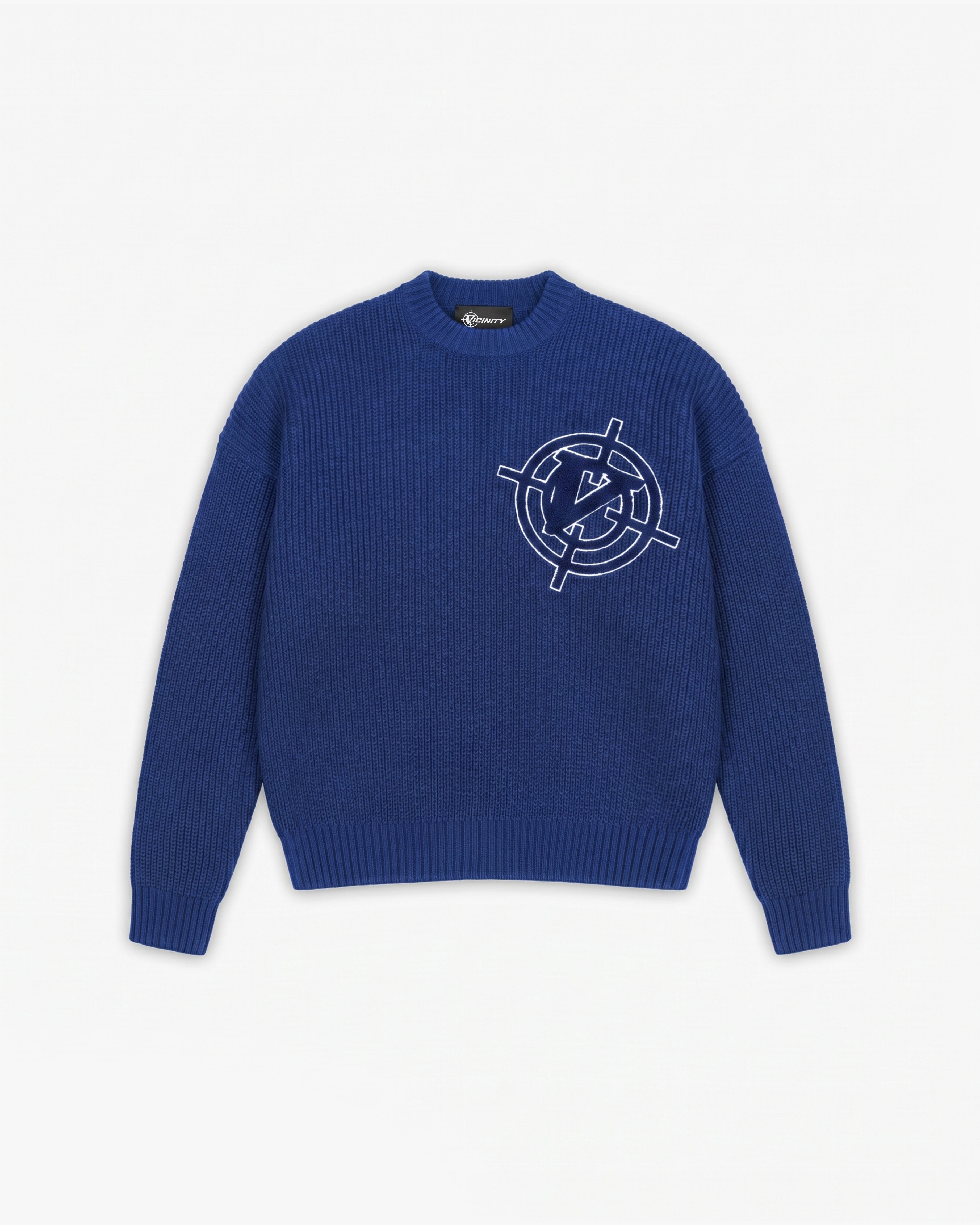 V-LOGO KNITWEAR ROYAL BLUE