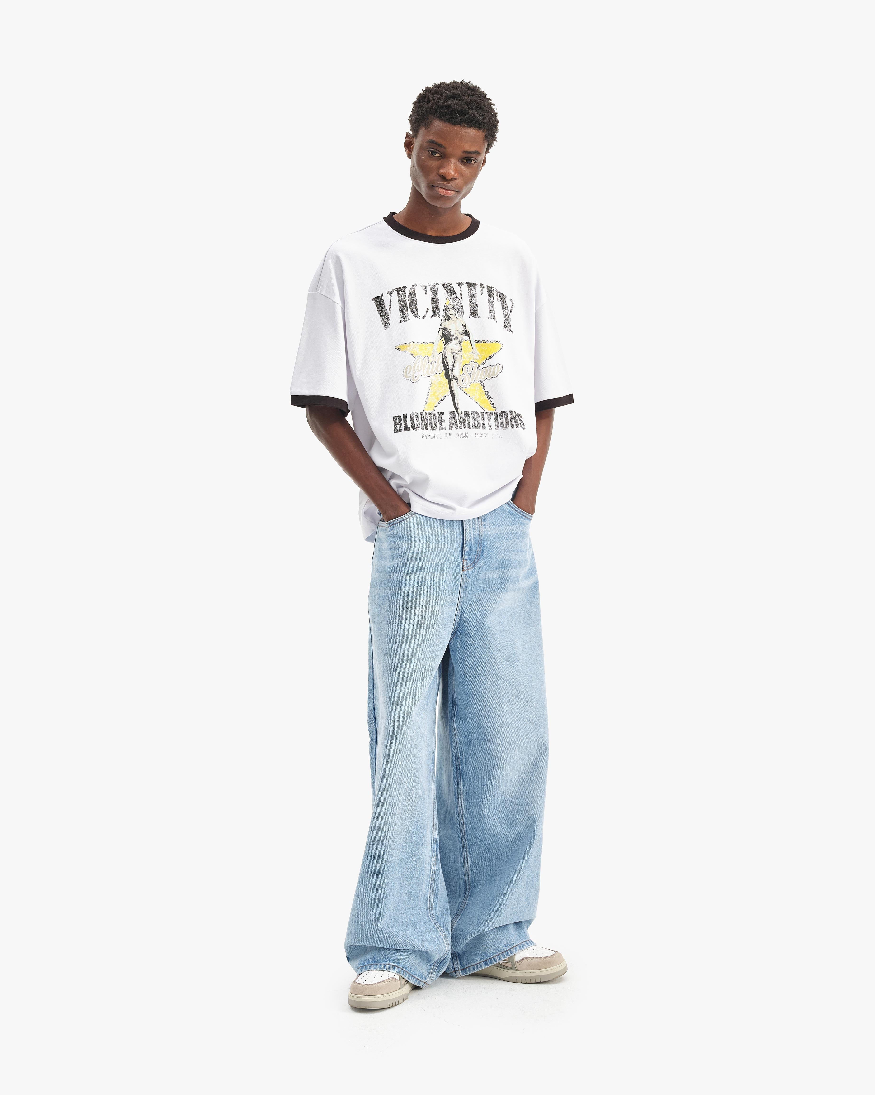 BLONDE AMBITIONS TEE WHITE
