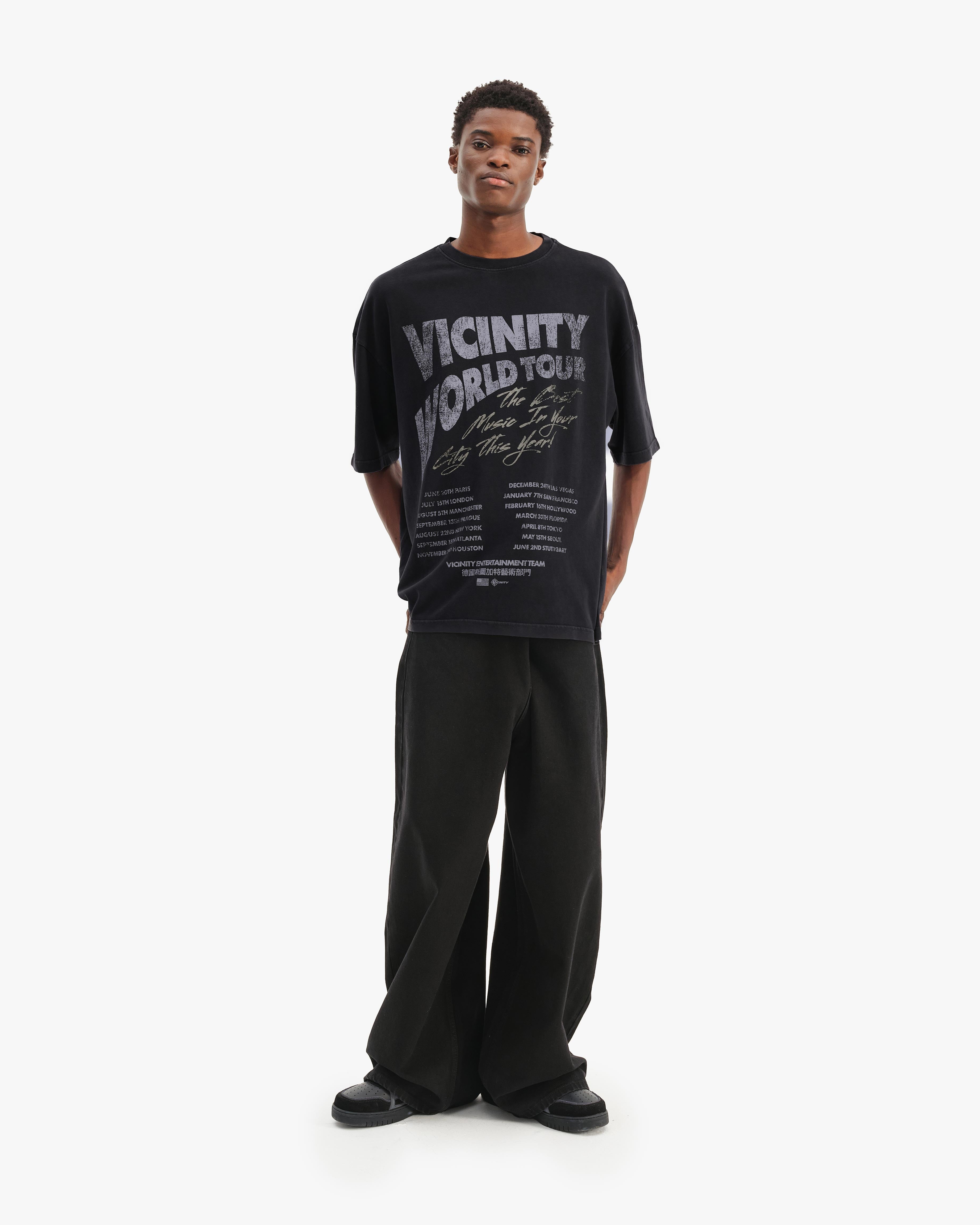 WORLD TOUR TEE VINTAGE BLACK