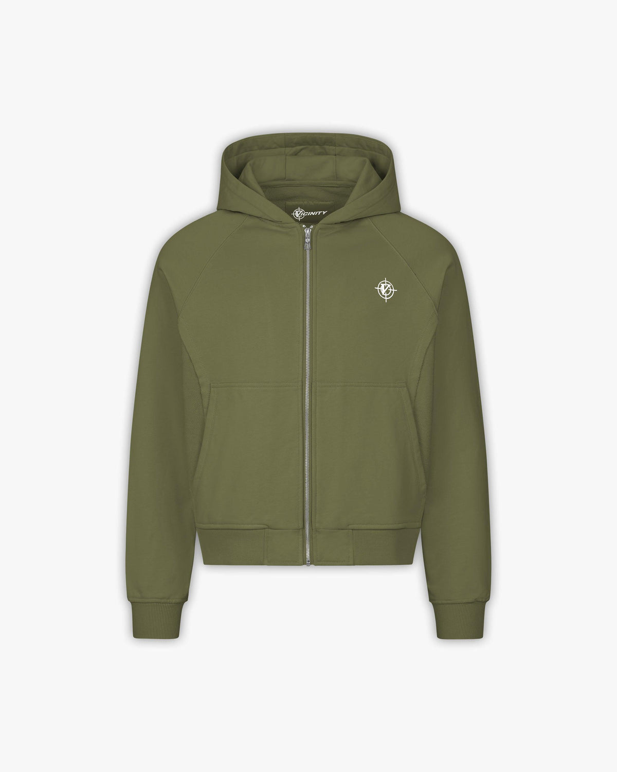 INSIDE OUT ZIP HOODIE KHAKI