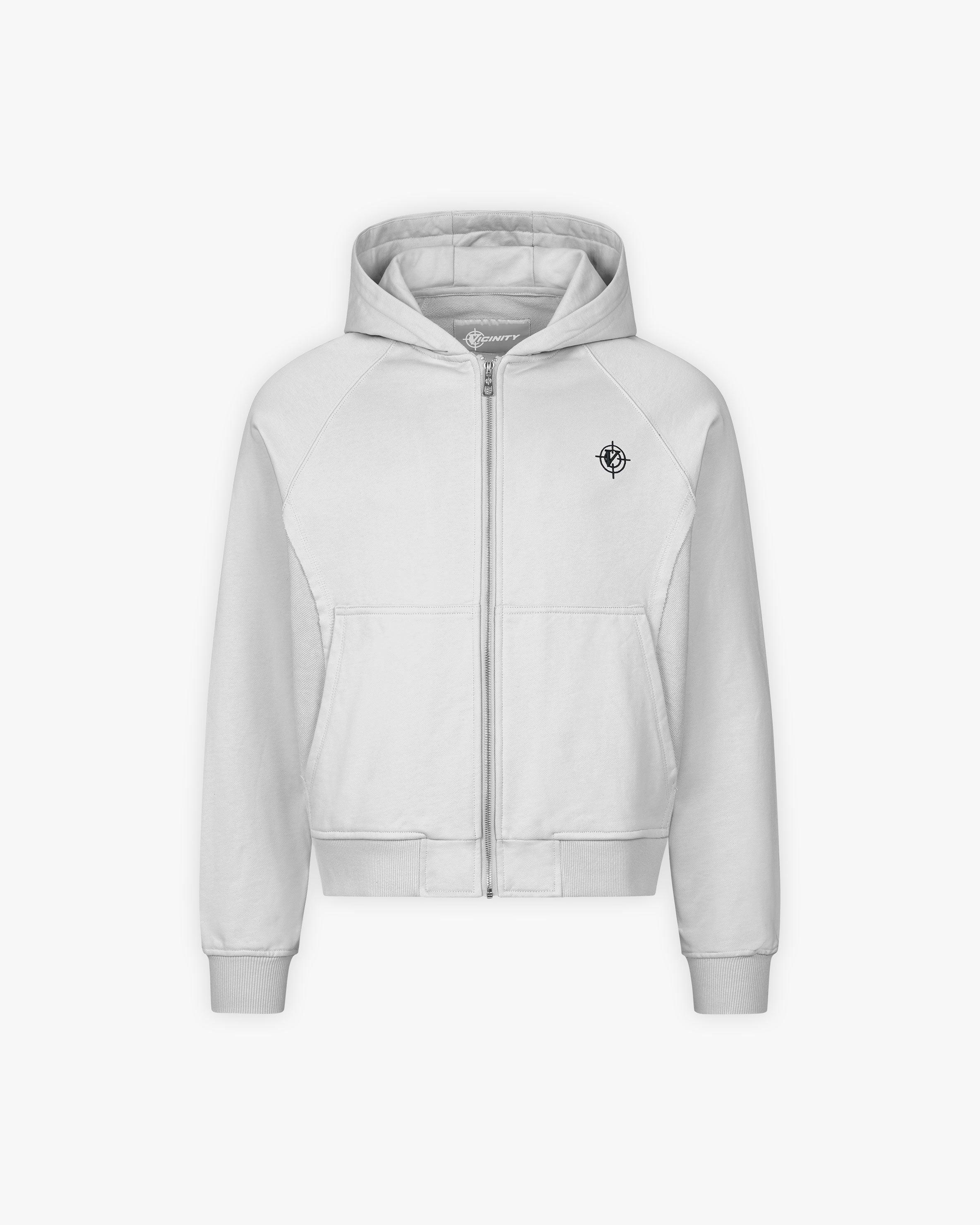 INSIDE OUT ZIP HOODIE LIGHT GREY (OLD SIZING)