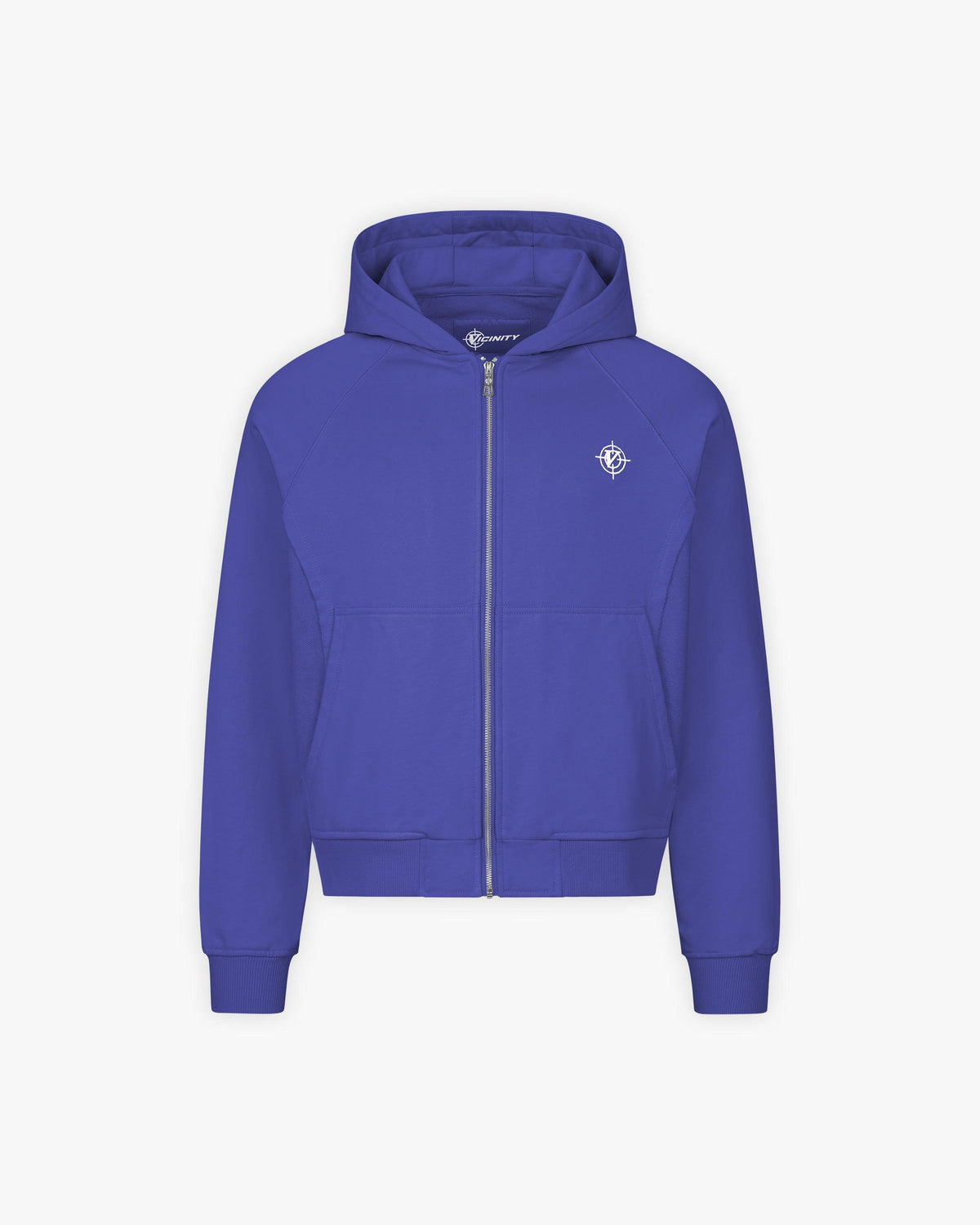 INSIDE OUT ZIP HOODIE OCEAN BLUE