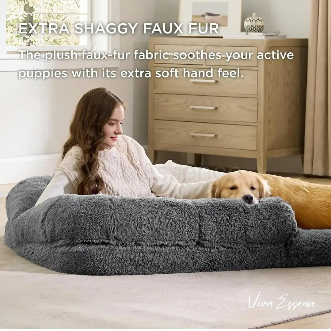 The Cloud Bed: Human-Sized Bed for You and Your Dog