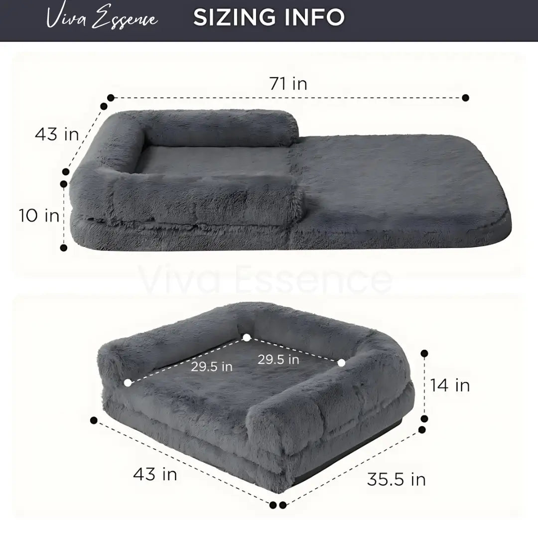 The Cloud Bed: Human-Sized Bed for You and Your Dog