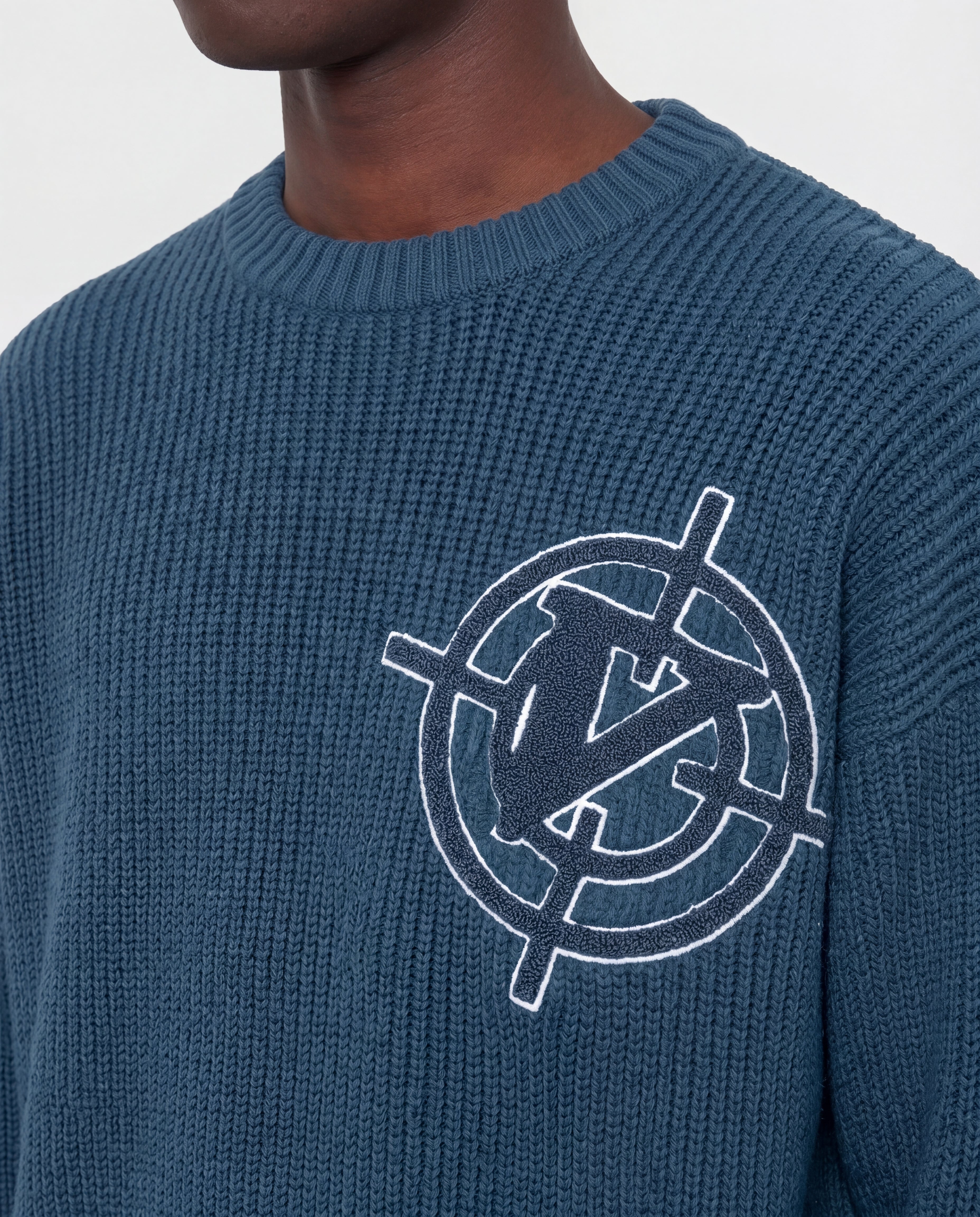 V-LOGO KNITWEAR MIDNIGHT BLUE