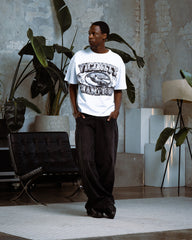 CHAMP EMBLEM TEE BLACK/WHITE
