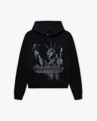 LADY LIBERTY HOODIE VINTAGE WASH