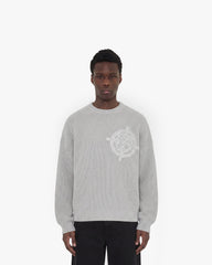 V-LOGO KNITWEAR LIGHT GREY