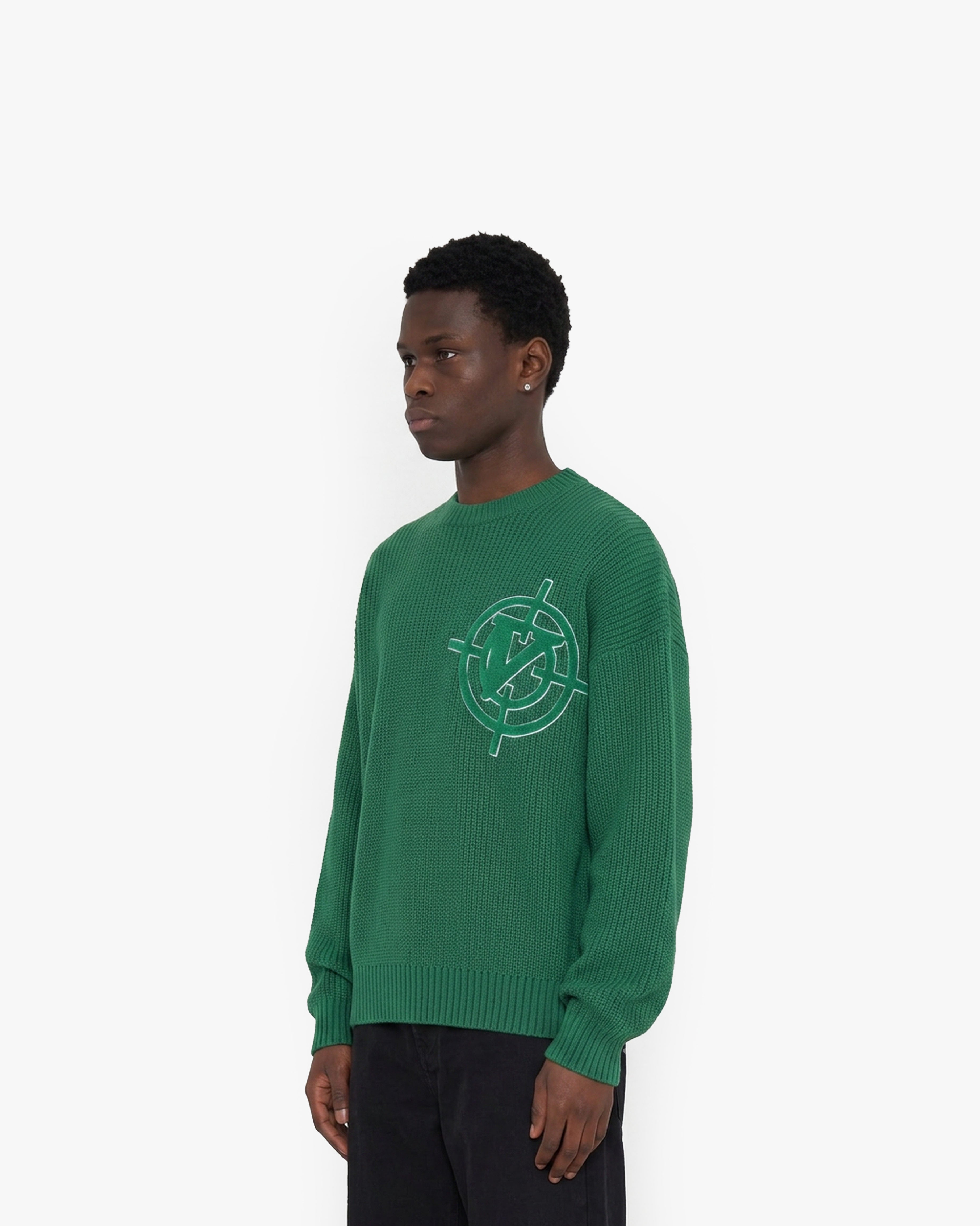 V-LOGO KNITWEAR GREEN