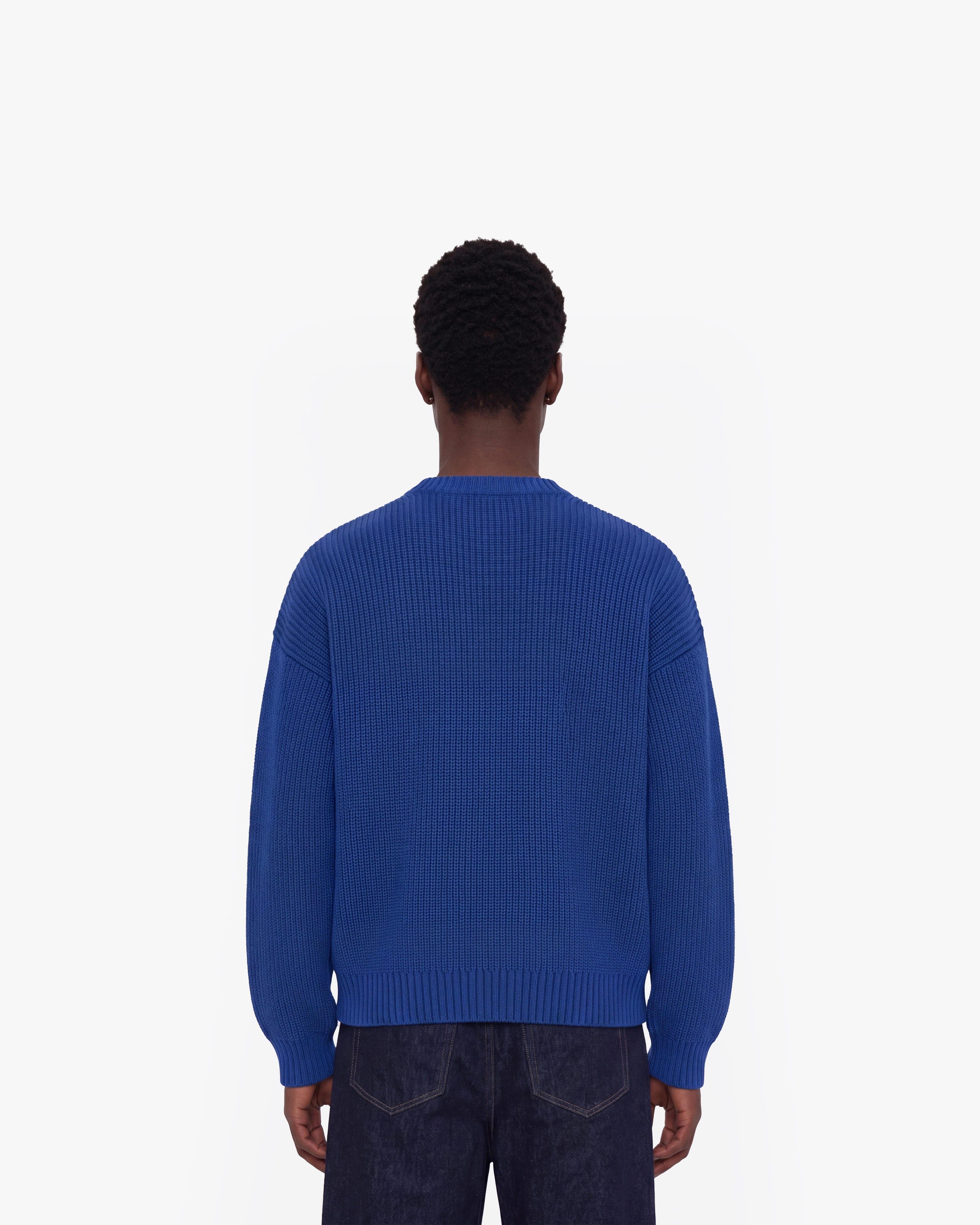 V-LOGO KNITWEAR ROYAL BLUE